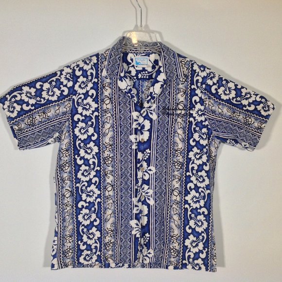 Vintage Pride of Hawaii Shirt Mens Large Barkcloth - Picture 1 of 5